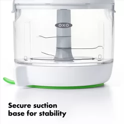 OXO Good Grips One Stop Chop Manual Food Processor, (Stainless Steel, Plastic)