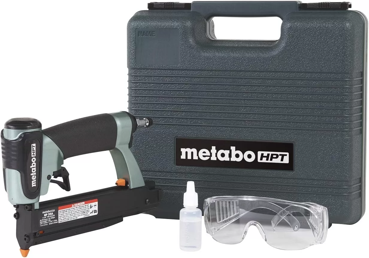 Metabo HPT Pin Nailer Kit | Pro Preferred Brand of Pneumatic Nailers | 23 Gauge