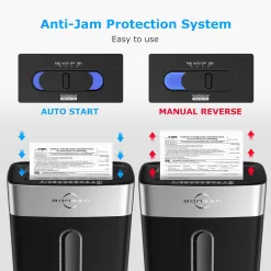 BONSEN Shredder for Home Office, 8-Sheet Crosscut Credit Card Shredder (S3101)