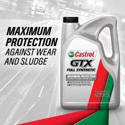Castrol GTX Full Synthetic 0W-20 Motor Oil, 5 Quarts