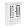 Teamson Home Windsor Wooden Over The Toilet Bathroom Removable Wall Medicine Cabinet, White