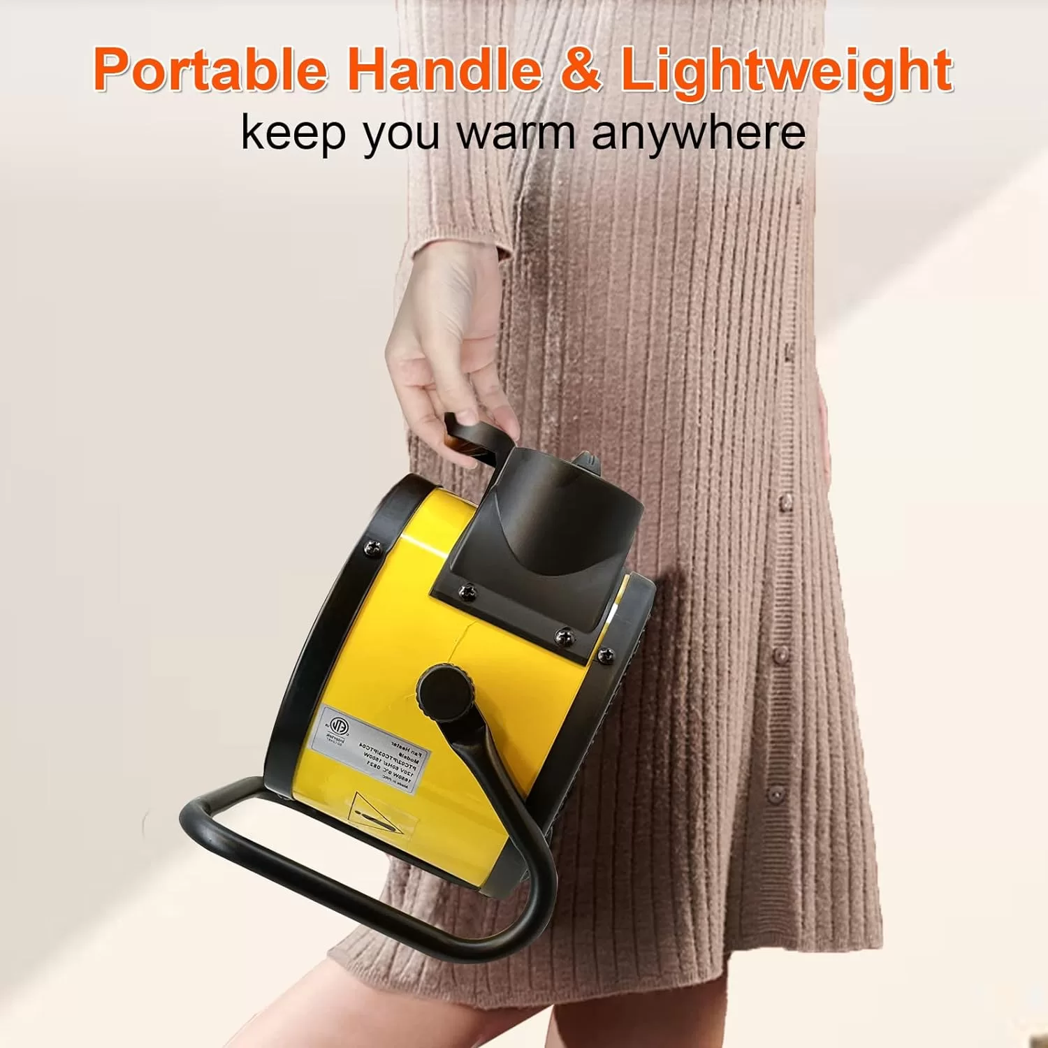 Electric Patio Heater - Greenhouse Fan Heater Portable Space Heater