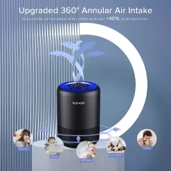 Air Purifiers for Bedroom Pets Smokers in Home, H13 True HEPA Filter Air Cleaner
