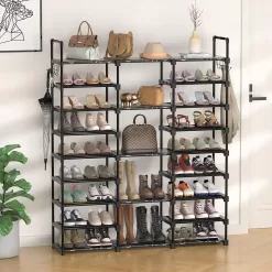 TIMEBAL 9 Tiers Shoe Rack Storage Organizer Shoe Shelf Organizer