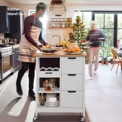 YITAHOME Kitchen Island Cart: Enhance Your Kitchen with Storage and Style