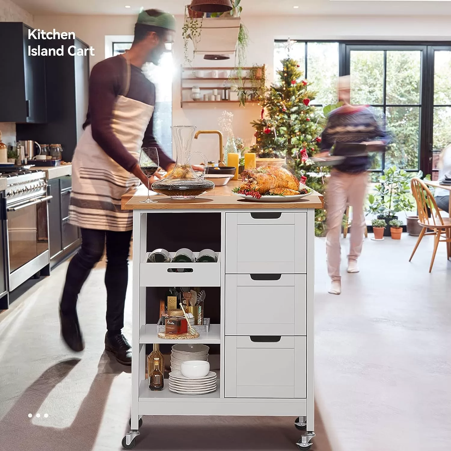 YITAHOME Kitchen Island Cart: Enhance Your Kitchen with Storage and Style