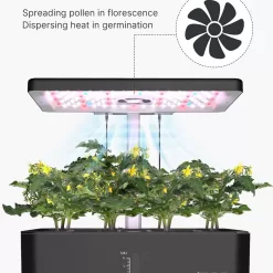 iDOO Hydroponics Growing System, 12pods Indoor Garden Plant Germination Kit
