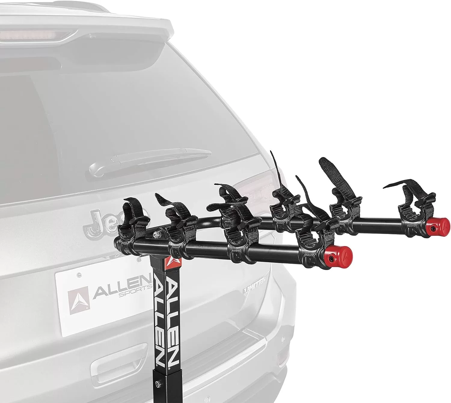 Allen Sports Deluxe 4-Bike Hitch Mount Rack (2-Inch Receiver) , Black