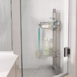 Alternative view of Simplehuman Corner Shower Caddy, Stainless Steel and Anodized Aluminum
