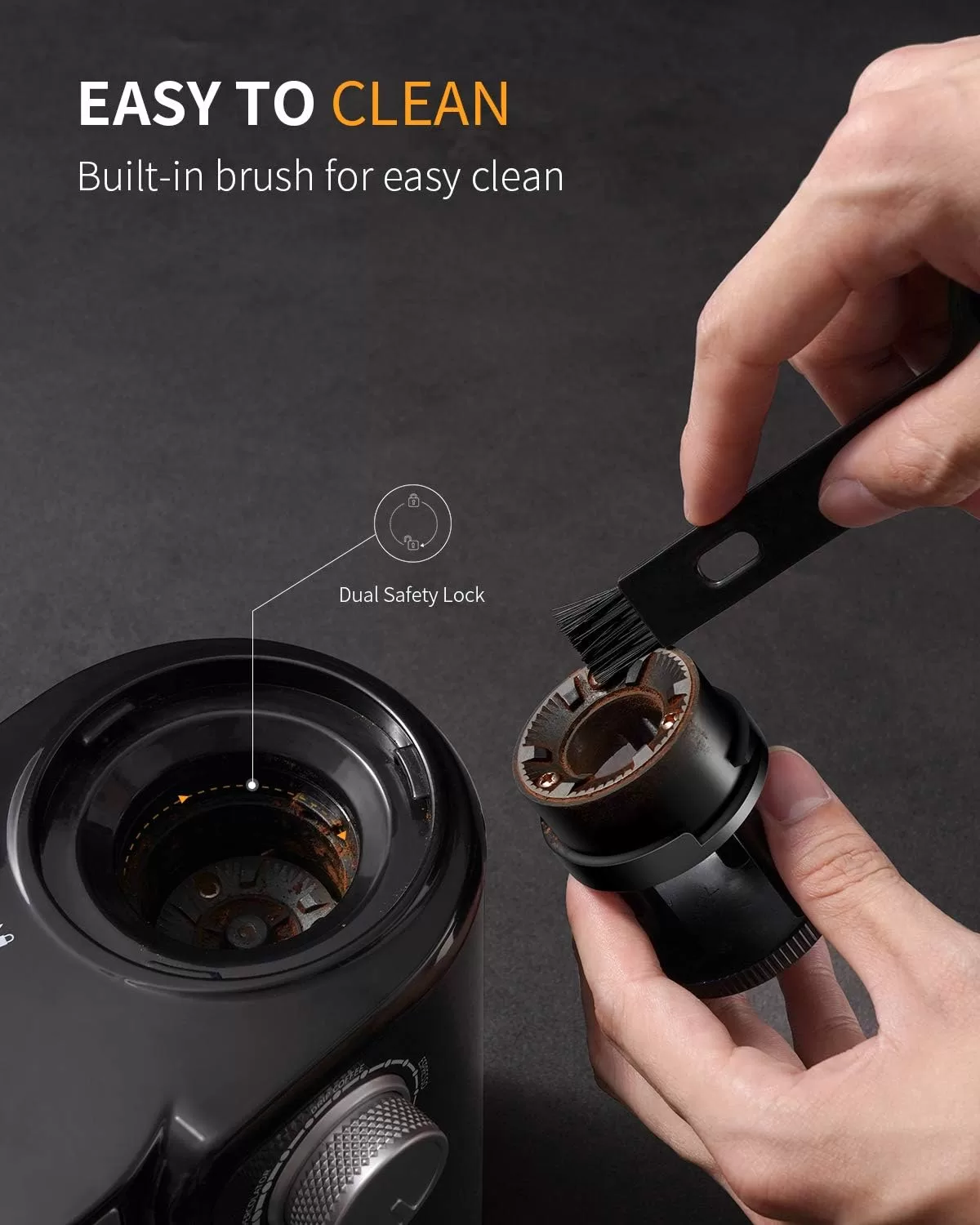 SHARDOR Electric Burr Coffee Grinder 2.0, Adjustable Burr Mill with 16 Precise Grind Setting for 2-14 Cup, Black