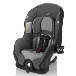 Evenflo Tribute LX 2-in-1 Lightweight Convertible Car Seat, Travel Friendly (Saturn Gray)