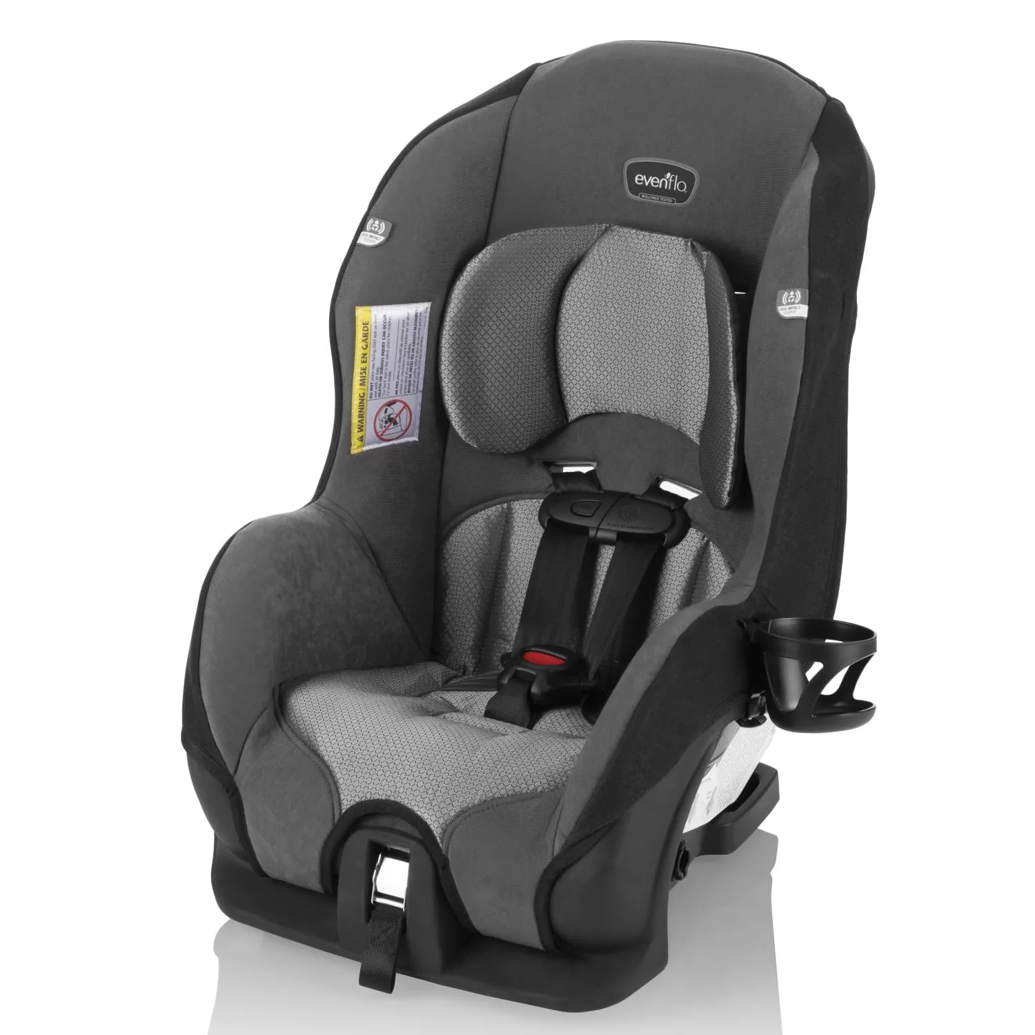 Evenflo Tribute LX 2-in-1 Lightweight Convertible Car Seat, Travel Friendly (Saturn Gray)