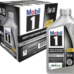 Mobil 1 Advanced Full Synthetic Motor Oil 5W-30, 6-pack of 1 quarts
