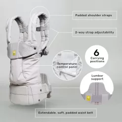 LÍLLÉbaby Complete All Seasons Ergonomic 6-in-1 Baby Carrier Newborn to Toddler - Stone