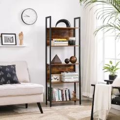 VASAGLE 5-Tier Bookshelf, Storage Rack Shelf