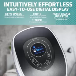 GermGuardian Air Purifier with HEPA 13 Pet Filter, Removes 99.97% of Pollutants, 28