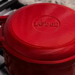 Lodge 7 Quart Essential Enameled Cast Iron Double Dutch Oven