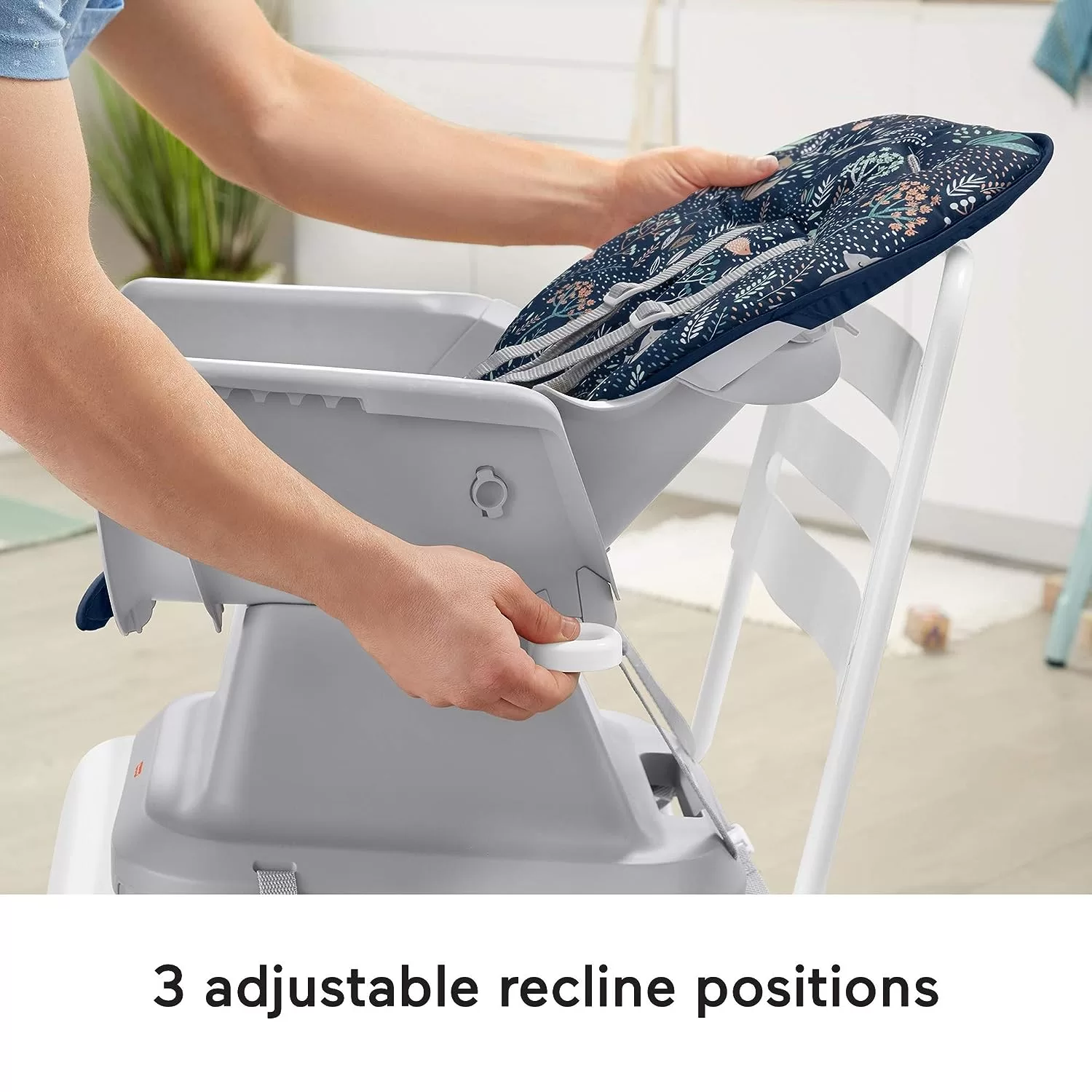Fisher-Price Baby SpaceSaver Simple Clean High Chair Baby to Toddler Portable Dining Seat