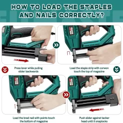 Electric Brad Nailer, NEU MASTER NTC0040 Electric Nail Gun/Staple Gun