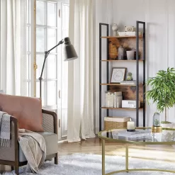 VASAGLE 5-Tier Bookshelf, Storage Rack Shelf