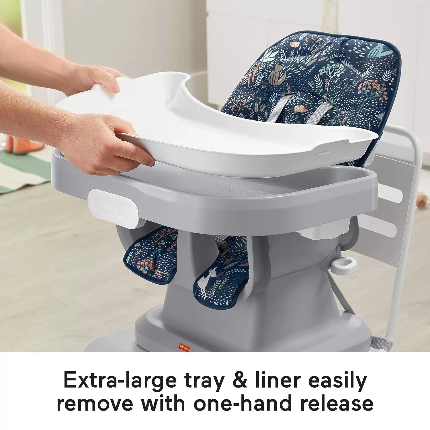 Fisher-Price Baby SpaceSaver Simple Clean High Chair Baby to Toddler Portable Dining Seat