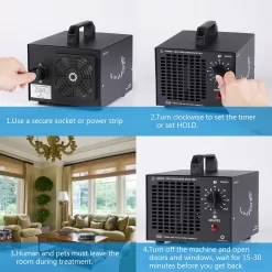 AIRTHEREAL MA5000 Commercial Ozone Generator 5000mg/h O3 Machine Home Air Ionizers Deodorizer