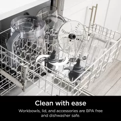 Ninja NF701 Professional XL Food Processor, 1200 Peak-Watts, 4-in-1, Feed Chute/Pusher,Silver