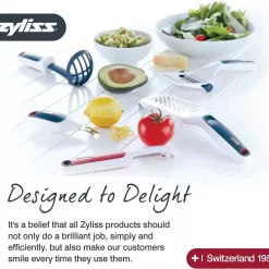 ZYLISS Easy Pull Food Chopper and Manual Food Processor - Vegetable Slicer and Dicer - Hand Held