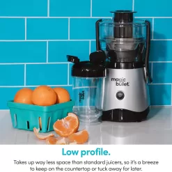 Magic Bullet Mini Juicer with Cup, Black and Silver