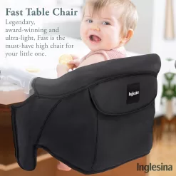 Inglesina Fast Table Chair - Award-Winning Baby High Chair - Black