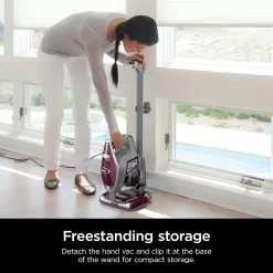 Shark HV322 Rocket Deluxe Pro Corded Stick Vacuum, Bordeaux/Silver