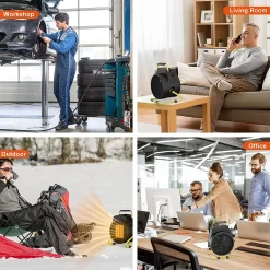 Outdoor Patio Heater, Portable Electric Garage Heaters