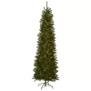National Tree Company Artificial Pre-Lit Slim Christmas Tree, Green, Kingswood Fir, White Lights, Includes Stand, 6.5 Feet