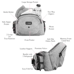 Tushbaby - Safety-Certified Hip Seat Baby Carrier
