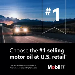 Mobil 1 Advanced Full Synthetic Motor Oil 5W-30, 6-pack of 1 quarts