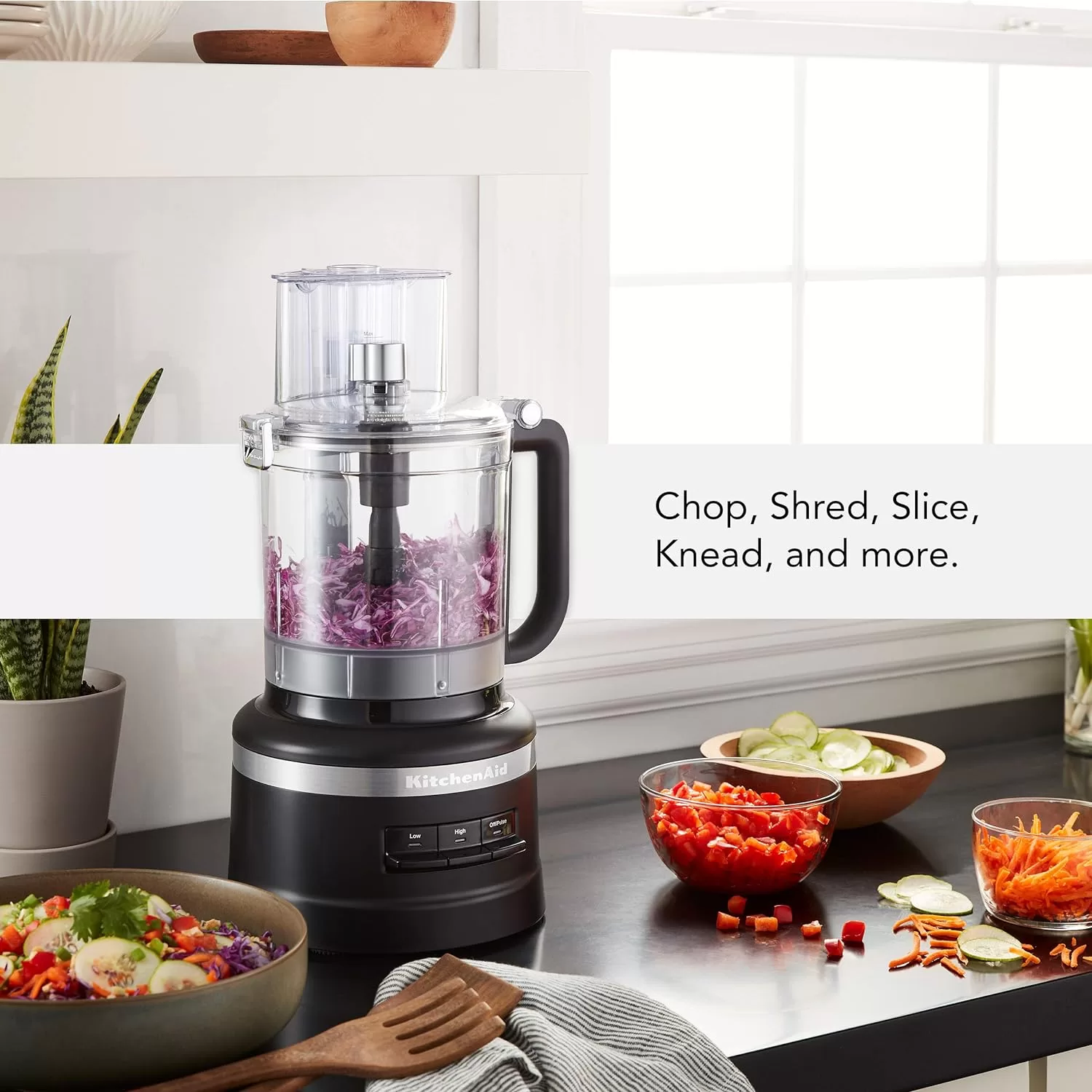 KitchenAid 13-Cup Food Processor, Black Matte