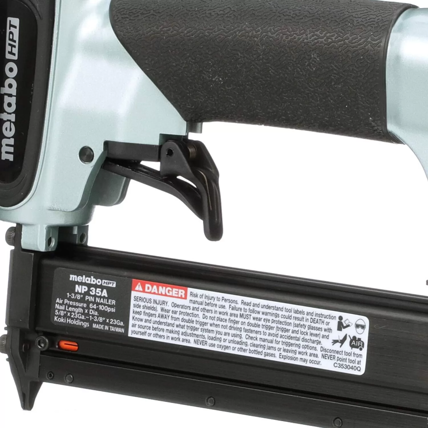 Metabo HPT Pin Nailer Kit | Pro Preferred Brand of Pneumatic Nailers | 23 Gauge