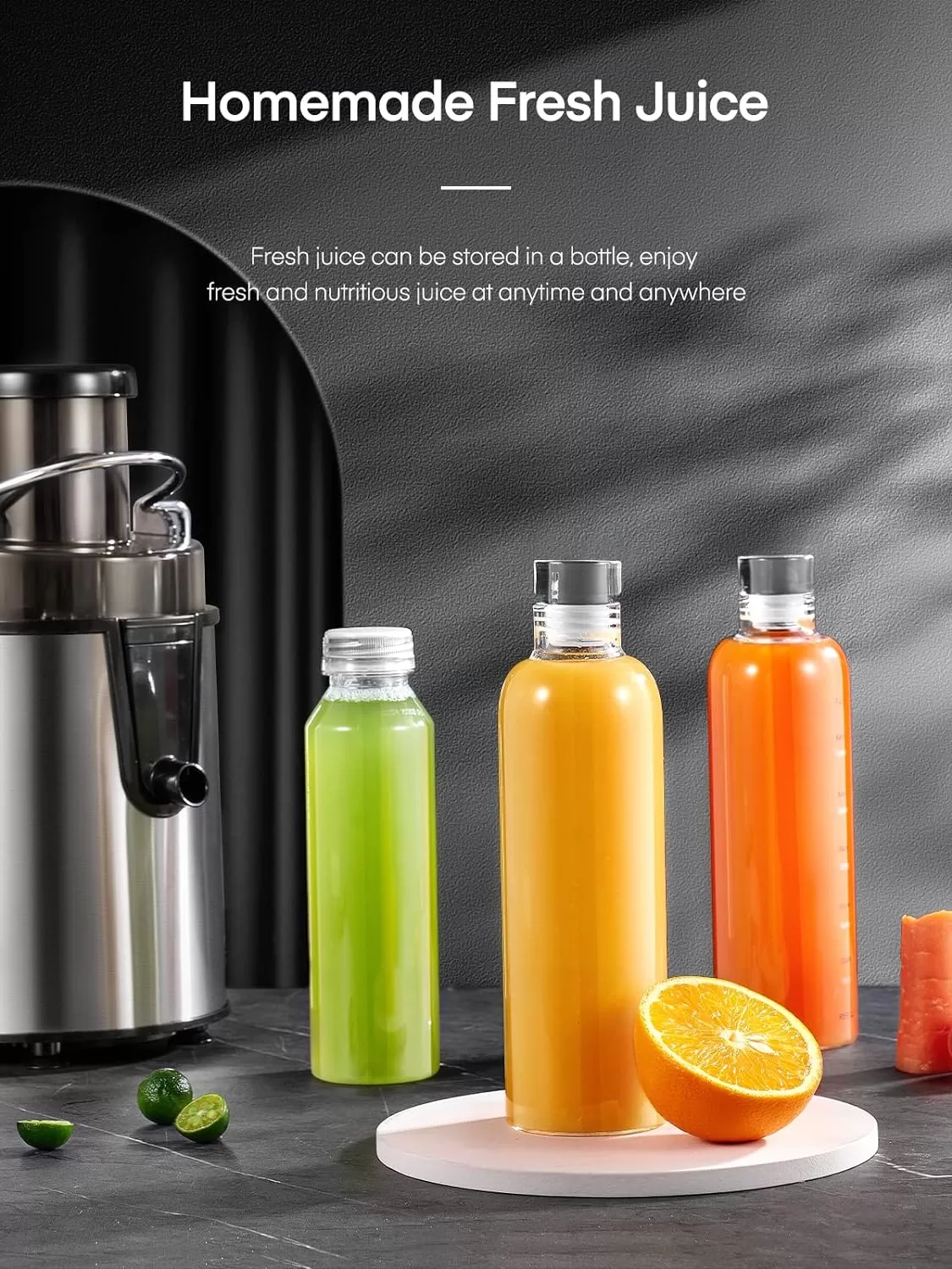 Juicer Machines, Aiheal Juicer Whole Fruit and Vegetables with 3 Speed Control, Centrifugal Juicer