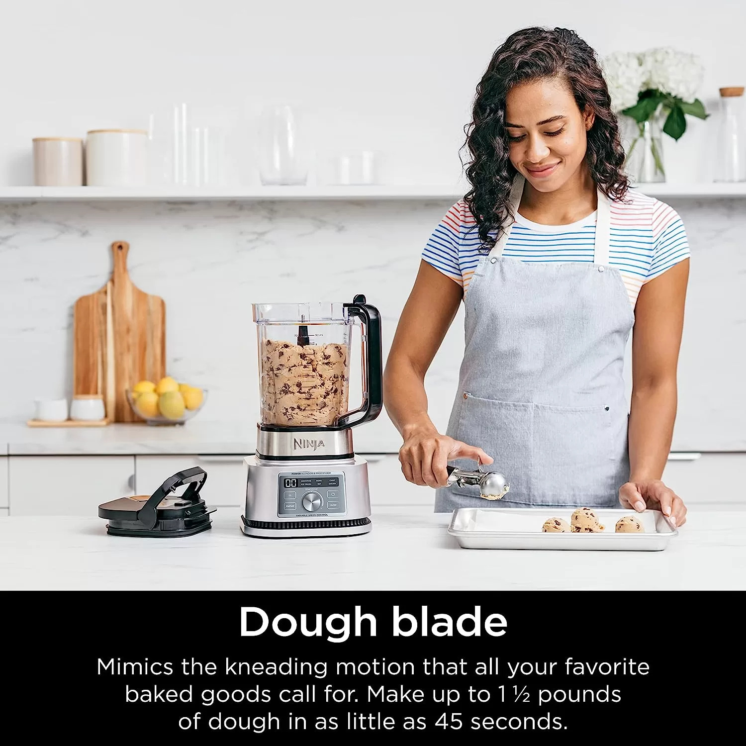 Ninja Foodi SS201 Power Blender & Processor. 3-in-1 Crushing Blender