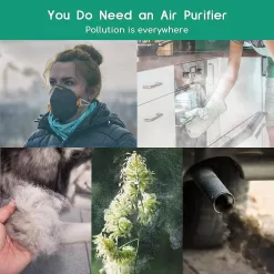 Afloia Hepa Air Purifiers for Home - Large Room Up to 880 Ft², H13 Ture Hepa Filter Air Cleaner, Fillo White