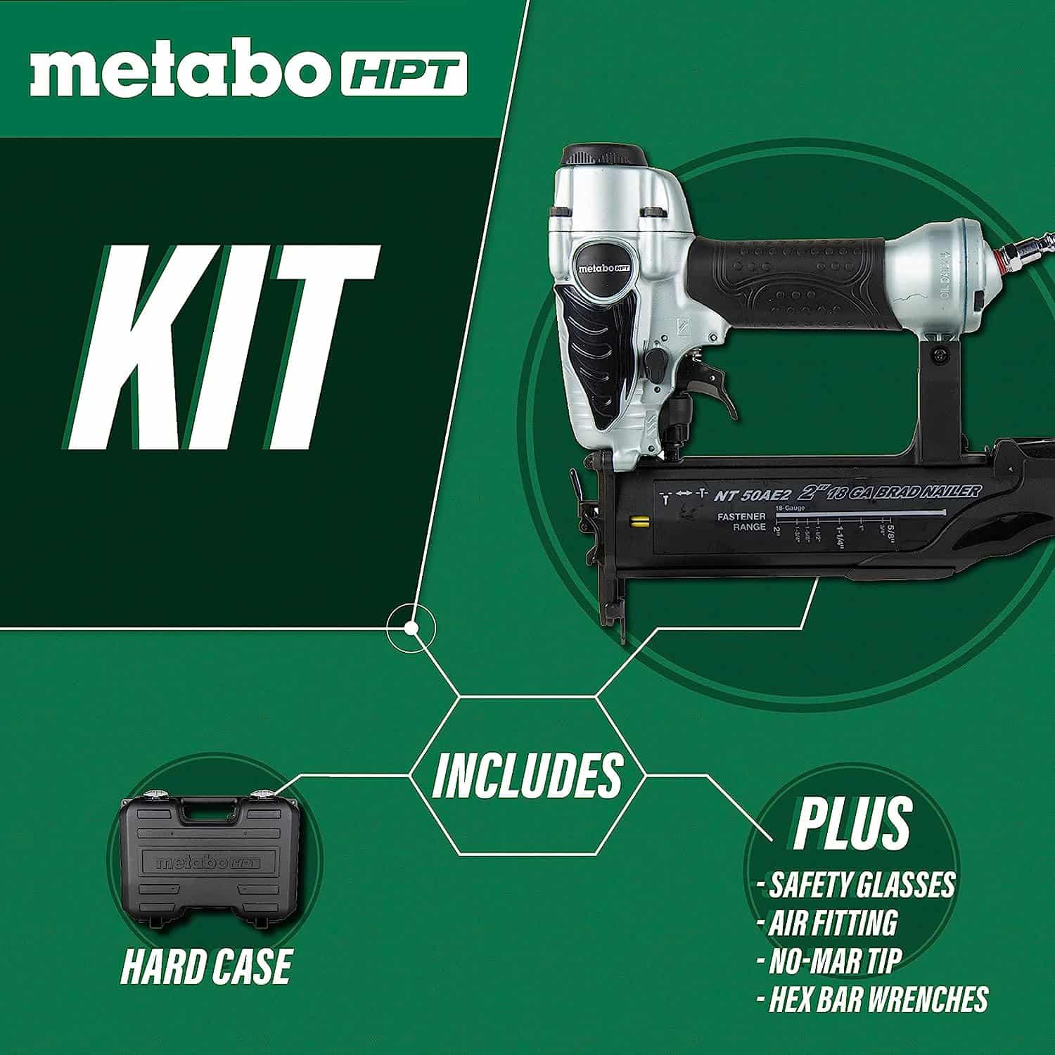 Metabo HPT Brad Nailer Kit | Pro Preferred Brand of Pneumatic Nailers