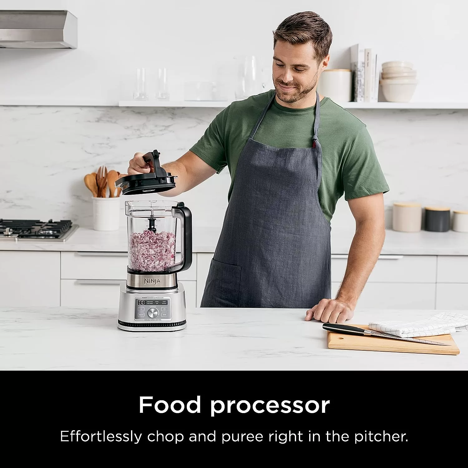 Ninja Foodi SS201 Power Blender & Processor. 3-in-1 Crushing Blender