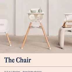 Lalo The Chair Convertible 3-in-1 High Chair for Babies and Toddlers - Wooden