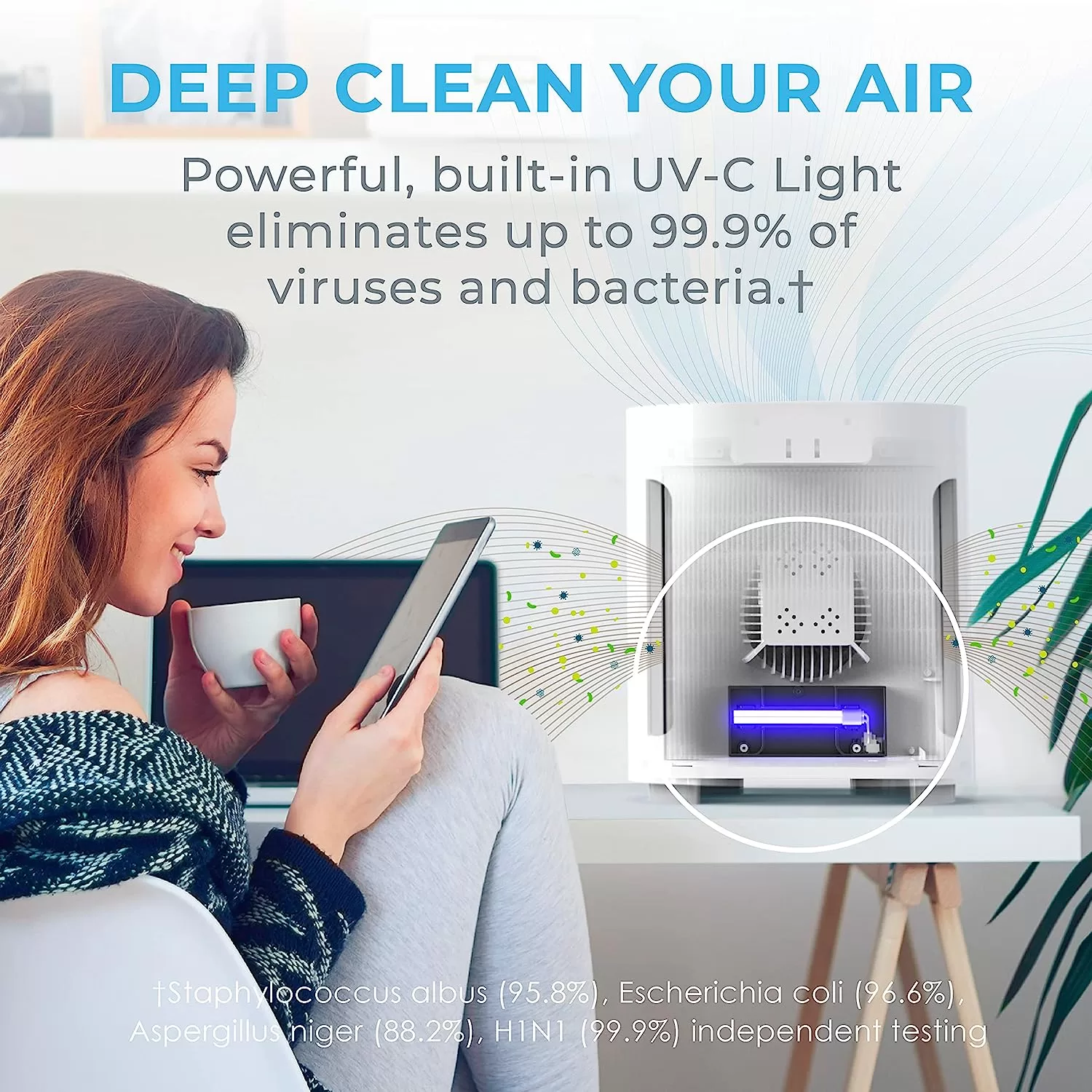 Pure Enrichment PureZone Air Purifier for Bedroom & Living Room