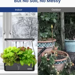 iDOO Hydroponics Growing System, 12pods Indoor Garden Plant Germination Kit