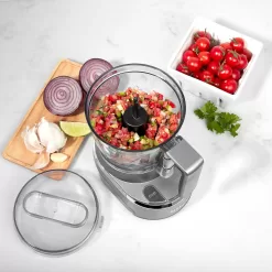 Cuisinart Mini Food Processor & Chopper, Small Stand Mixer for Vegetables, Meats & More, 4 Cup, Electric, Black, RMC-100