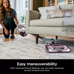 Shark HV322 Rocket Deluxe Pro Corded Stick Vacuum, Bordeaux/Silver