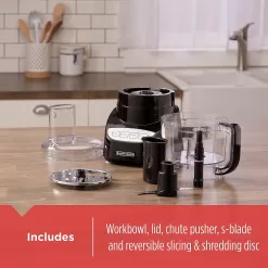 BLACK+DECKER Easy Assembly 8-Cup Food Processor