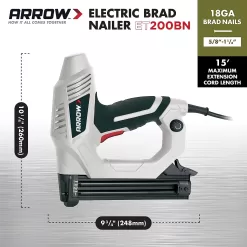 Arrow Heavy Duty Electric Brad Nailer, Professional Nail Gun