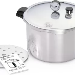 Presto 01755 16-Quart Aluminum canner Pressure Cooker, One Size, Silver